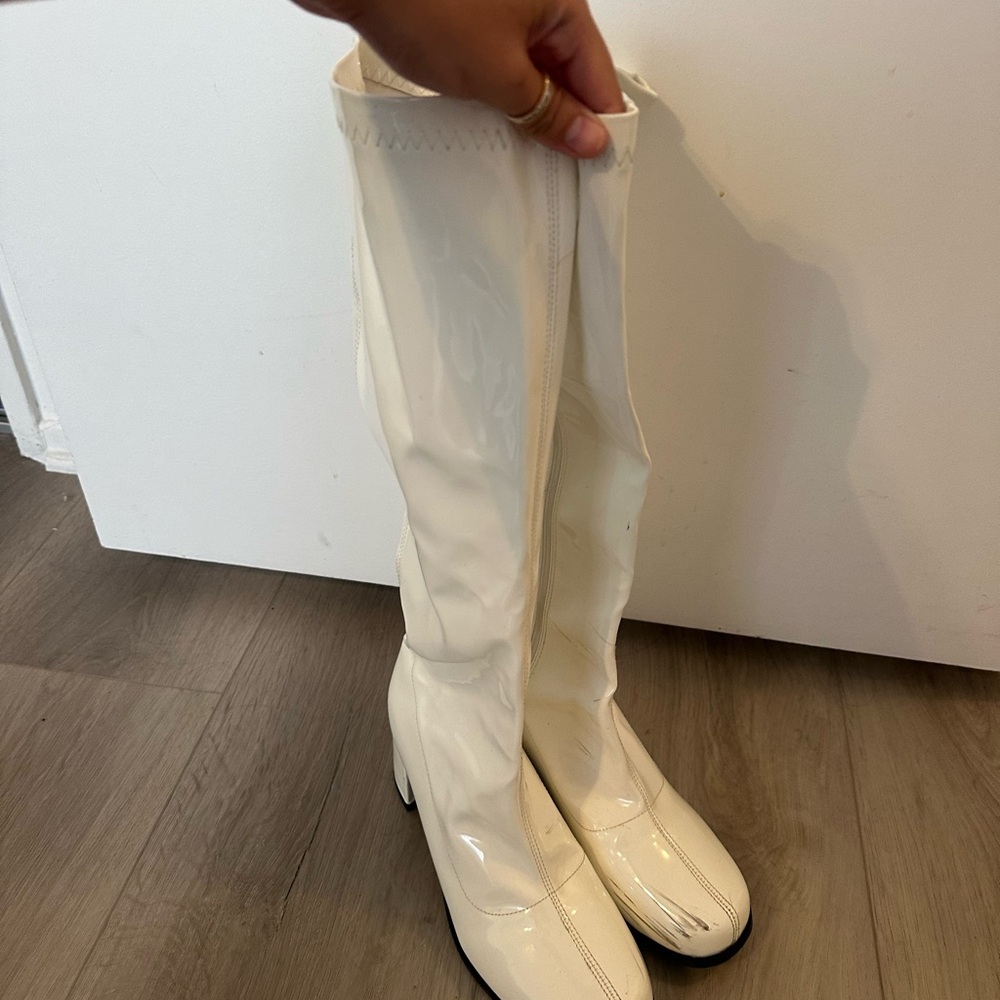 White Go Go Boots